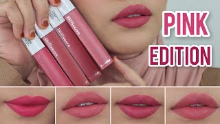 MAYBELLINE SUPERSTAY MATTE INK PINK EDITION [upl. by Nnaarat]