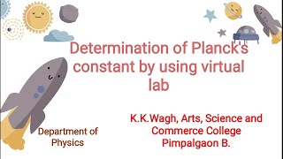 Determination of Plancks Constant Virtual LabPlancks constant [upl. by Linkoski]