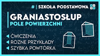 POLE GRANIASTOSŁUPA 2 🗿  Zadania ze sprawdzianu ✅️  Matematyka Klasa 8 [upl. by Adur108]