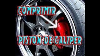 como comprimir piston de caliper facilmente [upl. by Nerrej14]