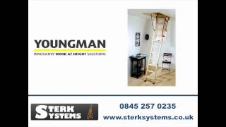 Youngman ECO S Line Loft Ladder  Timber Folding Loft Ladder [upl. by Leibarg190]