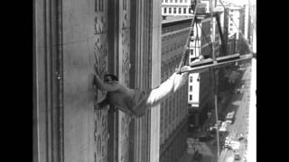 Harold Lloyd in Feet First 1930  The Climbing Scene Part 2 [upl. by Alya]