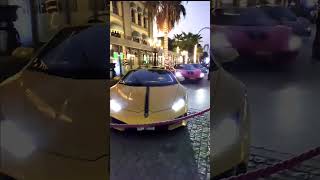 Lamborghini dubai street dubai sup [upl. by Ecirtal698]