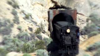 Nevada Northern Railway NNRy 93 with tourist train 7122013 [upl. by Martens]