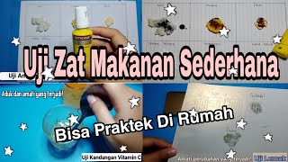 Praktikum Uji Zat Makanan Sederhana [upl. by Nnyllatsyrc]