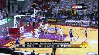 Amazing shot in Iowa State Boys Basketball Tournament  31114 [upl. by Nytsua716]