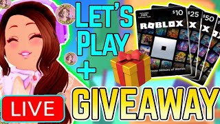 🔴 Giving 75000 Robux to Every Viewer LIVE Roblox Free Robux shorts [upl. by Frick]