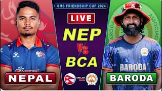 NEPAL vs BARODA INDIA  MATCH 2  SMS FRIENDSHIP CUP 2024 [upl. by Ecnarretal]