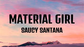 Saucy Santana  Material Gworl Material Girl Lyrics [upl. by Rella]