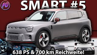 SMART 5  Bis zu 638 PS amp 700km Reichweite [upl. by Omlesna]