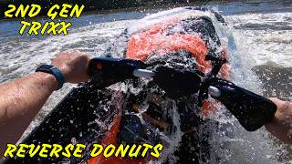 2024 SPARK Reverse DONUTS  New FAVORITE  2nd gen SEADOO TRIXX  TRIXX MODE [upl. by Stanwin37]