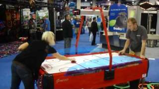 Genesis Air Hockey Table  BMI Gaming  Barron [upl. by Adnarrim]