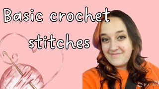 Basic crochet stitches [upl. by Haneekas]