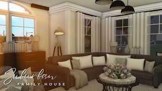 ✧ BLOXBURG  Suburban Family Home  Interior Part 2  Roblox Speed Build ✧ [upl. by Acnaiv]