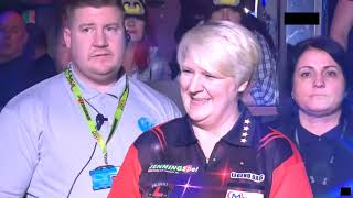 Lisa Ashton WalkOn  World Seniors Darts Championship 2022 [upl. by Earased]