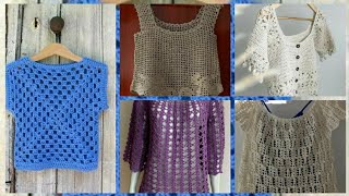 Elegant Stylish And Most Demanding Crochet Blouse Top Shirt Collection For Women [upl. by Tengler]