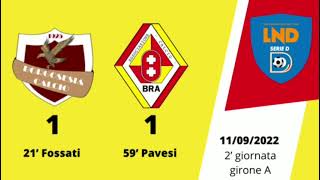 Serie D gol giallorosso BorgosesiaBra 11 2 giornata [upl. by Abroms628]