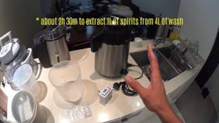 Home Distillation  Part 2 Distilling Wash into Spirits [upl. by Silvio]