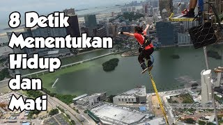 Lompat dari menara tertinggi di dunia 233METER  GritteKemanaLagi [upl. by Emmalynn529]