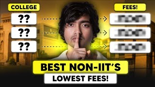 TOP 5 BEST nonIIT Engineering Colleges of India  Low Fees and Good Placement [upl. by Adnov]