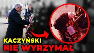 Kaczyński nie wytrzymał gdy zobaczył ich wieniec pod pomnikiem smoleńskim Sam go zniszczył [upl. by Eislel]