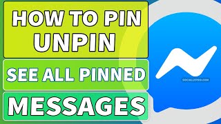 How to Pin and Unpin a Message on Messenger  See All Pinned Messages [upl. by Kifar]