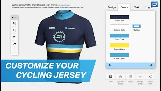 3D designer design your custom cycling jersey  owayo [upl. by Chemesh]