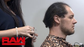 Baron Corbin cuts his hair Raw Exclusive June 11 2018 [upl. by Tiff]