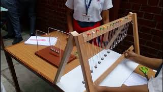 demonstration of the NEWTON cardle  THIRD LAW OF MOTION  STD9 SCHOOL PROJECT [upl. by Hsan400]