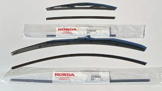 Honda Wiper Blade Insert Replacement Pilot  Passport  Ridgeline 2016  2022 Front amp Rear Glass [upl. by Anerda]