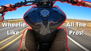 How To Wheelie a Motorcycle  Fz09  Clutch ups and Power Wheelies [upl. by Surad247]