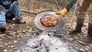 Camp Cooking On A Comal Looks Like An Old Hubcap But It’s Not [upl. by Retluoc954]