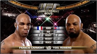 Francis Carmont vs Yoel Romero  Full Fight  EA Sports UFC [upl. by Adnicaj648]