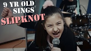 9 yr old SINGS quotHeretic Anthemquot v33 by Slipknot  OKeefe Music Foundation [upl. by Ardnu129]