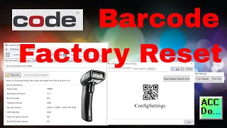 Code Barcode Factory Reset [upl. by Mayfield344]