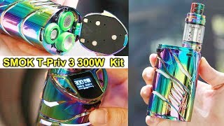 Unboxing SMOK T Priv 3 300W TC Kit  Robust and powerful  Contrast with T Priv 2  Elegomall [upl. by Jaworski972]