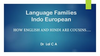 Indo European Languages the Descent of English [upl. by Atims852]