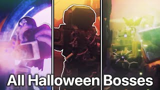 All Halloween Bosses  Tower Defense X [upl. by Fisoi815]