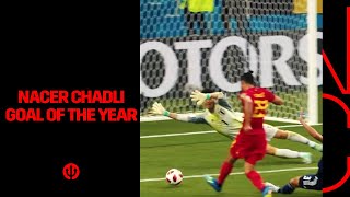 REDDEVILS  Nacer Chadli winner of the Goal of the Year 2018 [upl. by Katrinka]