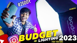 Cheap Lighting For Youtube Video🔥 Budget Lighting For Video Under 3000₹ [upl. by Sweeney]