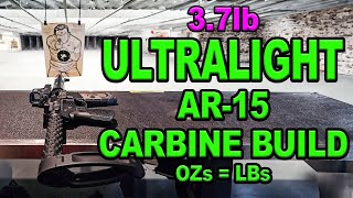 ULTRALIGHT 5 56 AR CARBINE BUILD part 1 [upl. by Llyrpa161]