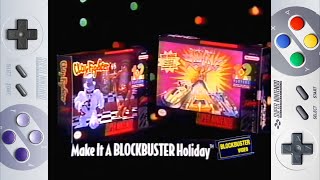 BLOCKBUSTER Video quotClay Fighter Rock n Roll Racingquot Super Nintendo\Christmas Commercial Full HD [upl. by Jeavons]