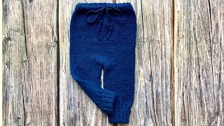 Mitwachsende Babyhose stricken 06 Monate [upl. by Rozalie]