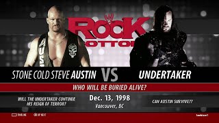 WWE 2K16 PS4 Steve Austin 316 Part 13 Stone Cold vs The Undertaker Rock Bottom In Your House [upl. by Aicilra]