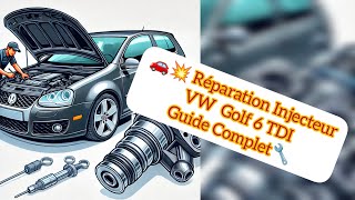 Réparer un Injecteur Défaillant sur une VW Golf 6 TDI – Guide Complet amp Simple 🔧🚗💥 [upl. by Segroeg]