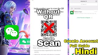 How to create WeChat account without QR code scan  how to create WeChat account in India [upl. by Buote]