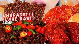 ASMR CHAPARAWIT Chapaghetti  Cabe Rawit  FIRE CHICKEN🔥🍗  ASMR INDONESIA  NO TALKING [upl. by Gerhard]