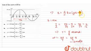 The diagram below shows a sinusoidal curve The equation of the curve will be [upl. by Leahpar795]