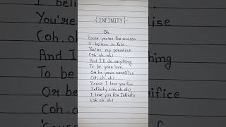 The Story Behind Infinity Lyrics [upl. by Nnailuj]