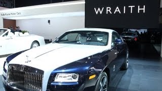 New York Auto Show 2013 V12 Rolls Royce Wraith Combines Power And Luxury [upl. by Eckblad]